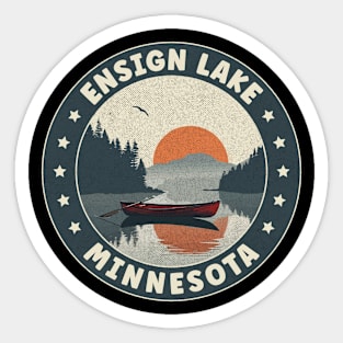 Ensign Lake Minnesota Sunset Sticker